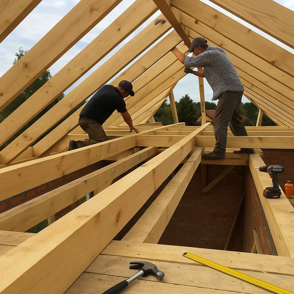 Construcție Mansardă pe Structură de Lemn